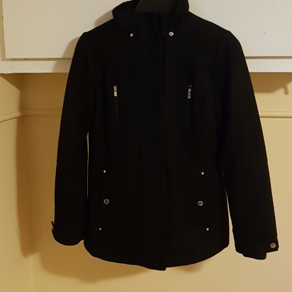 Black pea coat